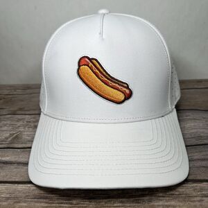 Sweet Rollz Golf Snapback Hat Cap White Hot Dog Glizzy OSFA